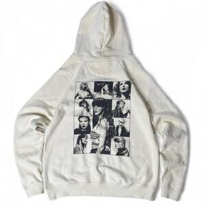 Taylor Swift The Eras Tour Hoodie Cream Oversized Small Official Merch